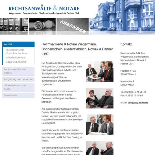Rechtsanwälte & Notare Wegermann, Sonnenschein, Niederstebruch, Nowak & Partner GbR